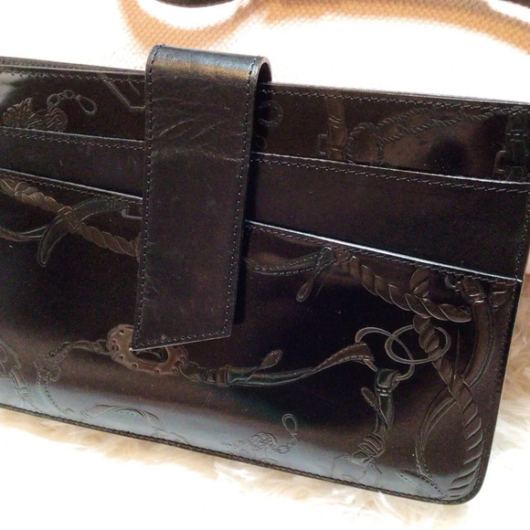 Real Leather Bag Chain Rope Link Belt Print Tool Made Italy Vero Cuoio Fancy RL - Picture 5 of 9